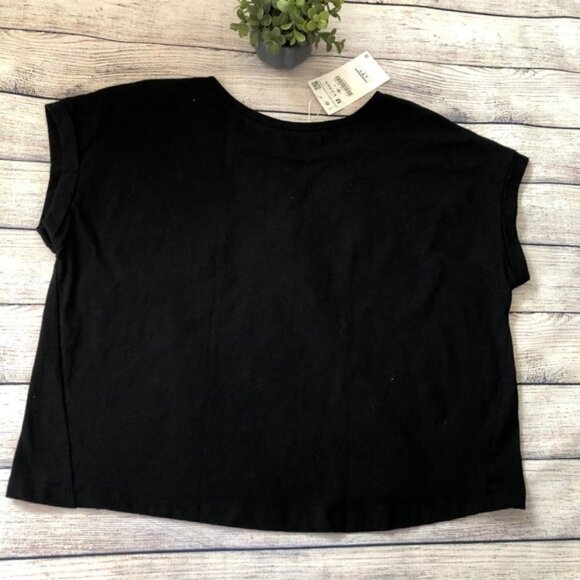 NWT Zara Collection Woman/Basic Crop Tee Size M - Picture 3 of 4